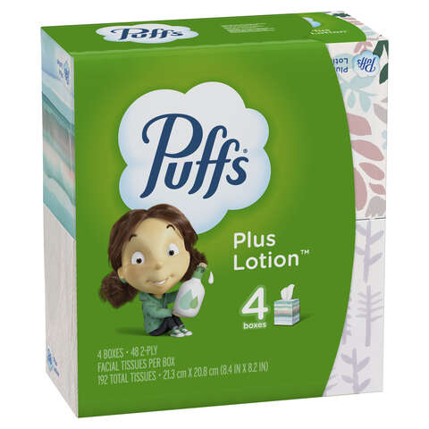 Puffs 48 ct Facial Tissue, Pack of 6