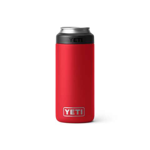 YETI Rambler Colster 12 oz Rescue Red BPA Free Slim Can Can Insulator