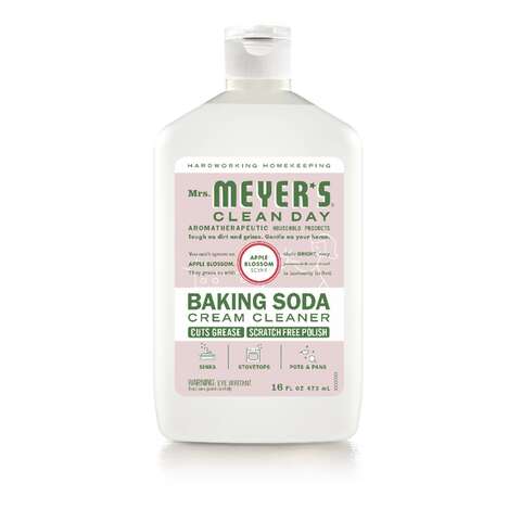 Mrs. Meyer's Clean Day Apple Blossom Scent Baking Soda Cleaner Cream 16 oz, Pack of 6