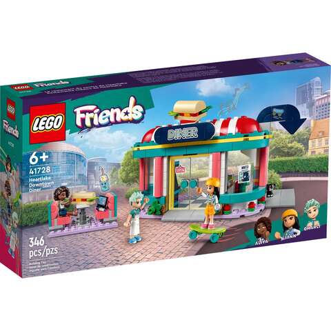 LEGO Friends Heartlake Downtown Diner Building Toy ABS/Polycarbonate Multicolored 346 pc