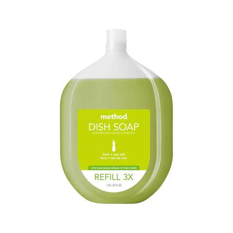 Method Lime/Sea Salt Scent Liquid Dish Soap Refill 54 oz 1 pk, Pack of 4