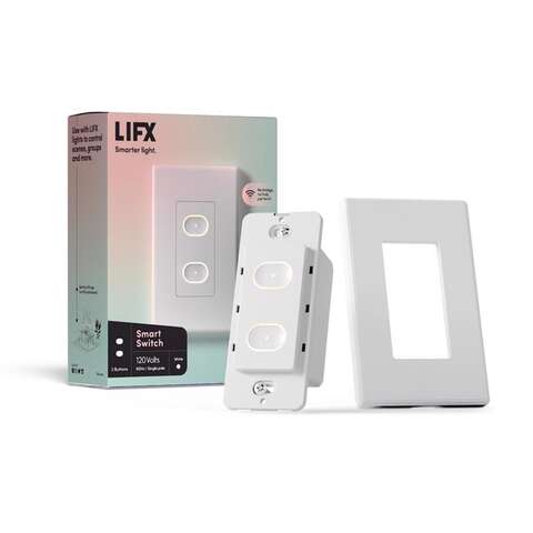 LIFX Smart Home 15 amps Single Pole Smart Smart-Enabled Switch White 1 pk