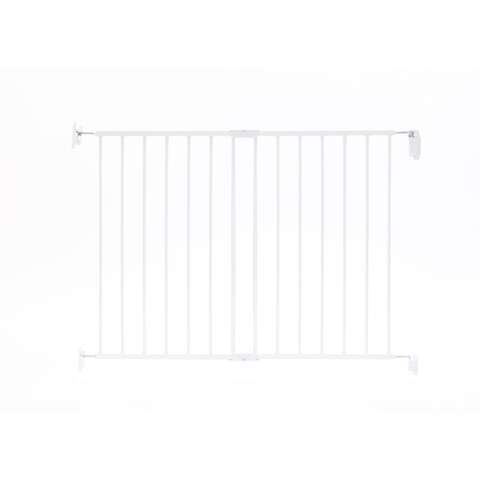 Regalo White 28.75 in. H X 40.5 in. W Metal Stairway Gate, Pack of 2