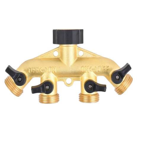 Ace 3/4 in. Brass Threaded Male/Female Garden Hose Manifold