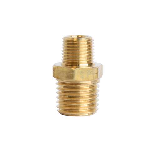 ATC 1/4 in. MPT X 1/8 in. D MPT Brass Reducing Hex Nipple, Pack of 5