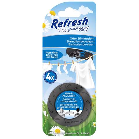 Refresh Your Car! Fresh Linen Air Freshener 1 pk, Pack of 6