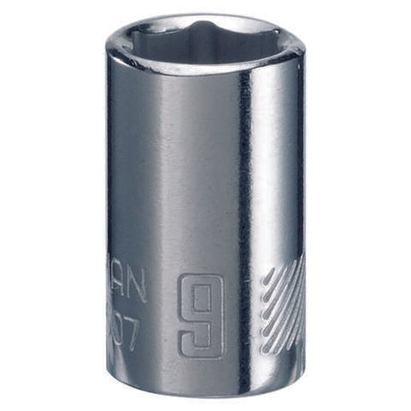 Craftsman 9 mm X 1/4 in. drive Metric 6 Point Standard Shallow Socket 1 pc