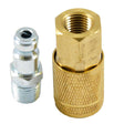 Forney Brass/Steel Air Coupler and Plug Set 1/4 in. 1/4 in. 2 pc