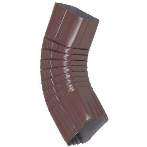 Amerimax 3 in. H X 4 in. W X 4 in. L Brown Aluminum B Gutter Elbow, Pack of 10