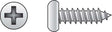 HILLMAN No. 8 X 5/8 in. L Phillips Pan Head Sheet Metal Screws 100 pk
