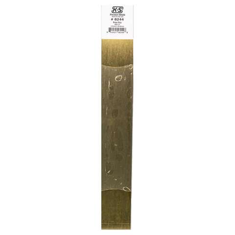 K&S 0.032 in. X 2 in. W X 12 in. L Mill Brass Metal Strip