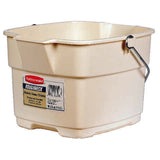 Rubbermaid Roughneck 15 qt Bucket Bisque, Pack of 6