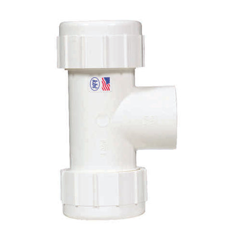 Homewerks Schedule 40 1-1/4 in. Compression X 1-1/4 in. D Compression PVC Compression Tee 1 pk