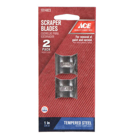 Ace 1 in. W High Carbon Steel Double Edge Paint Remover Replacement Blades, Pack of 10