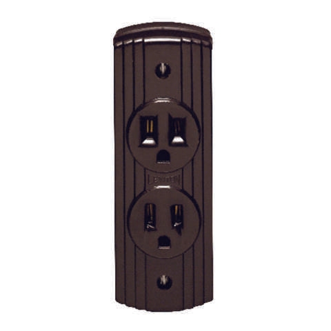 Leviton 15 amps 125 V Duplex Brown Outlet 5-15R 1 pk