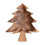 Creative Co-Op Garden Christmas Natural Christmas Tree Bowl 1 in., Pack of 6