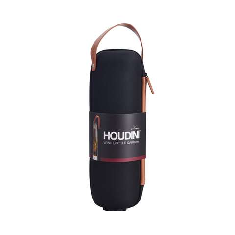 Houdini 1 L Black Vinyl Wine Carrier