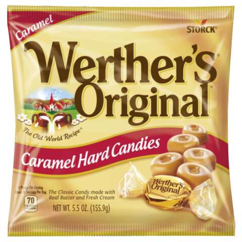 Werther's Original Butter/Fresh Cream Hard Candy 5.5 oz, Pack of 12