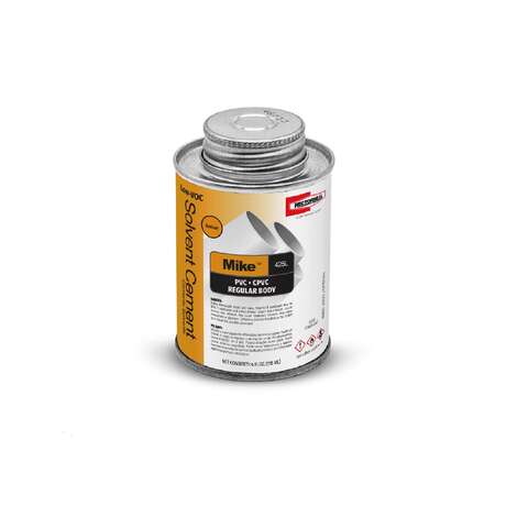 RectorSeal Mike Amber Multi-Purpose Solvent Cement For CPVC/PVC 4 oz