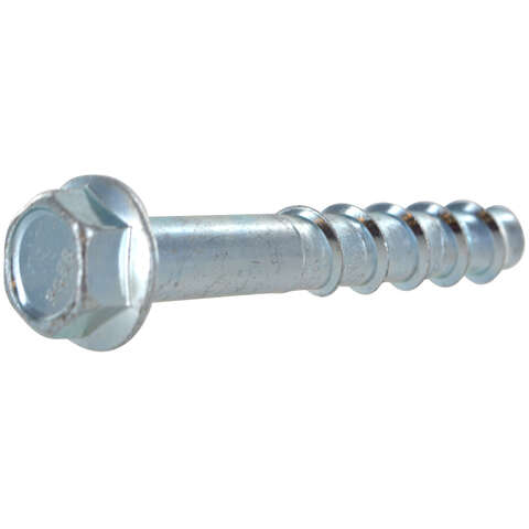 HILLMAN Screw-Bolt+ 3/8 in. D X 2-1/2 in. L Steel Hex Head Concrete Screw Anchor 15 pk