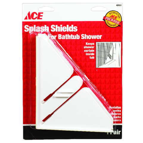 Ace White Plastic Splash Guard