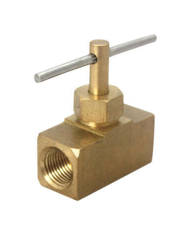 JMF Company 1/8 in. 1/8 in. Brass Needle Valve, Pack of 5