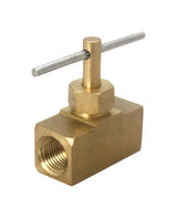 JMF Company 1/8 in. 1/8 in. Brass Needle Valve, Pack of 5
