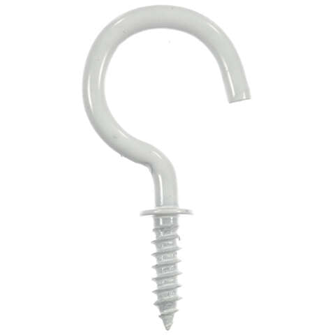 Ace Small White Steel 0.875 in. L Cup Hook 8 pk, Pack of 5