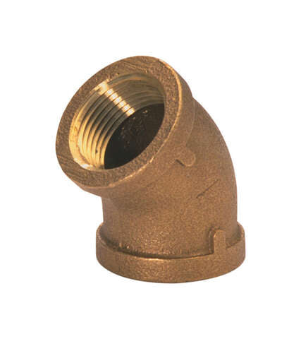 JMF Company 1/2 in. FPT X 1/2 in. D FPT Red Brass 45 Degree Elbow
