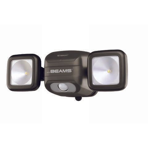 Mr. Beams High Performance Motion-Sensing Battery Powered LED Dark Brown Spotlight