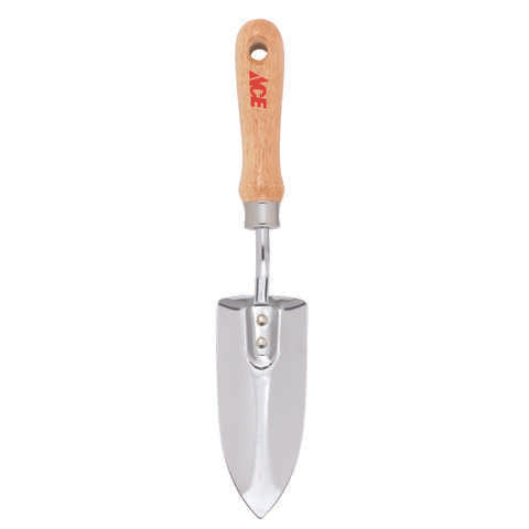 Ace 12 in. Steel Hand Transplanter Wood Handle