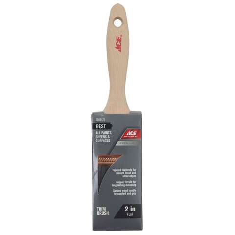 Ace Best 2 in. Flat Trim Paint Brush, Pack of 6