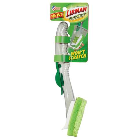 Libman 3 in. W Soft Bristle 7 in. Plastic/Rubber Handle Foaming Dish Wand, Pack of 6