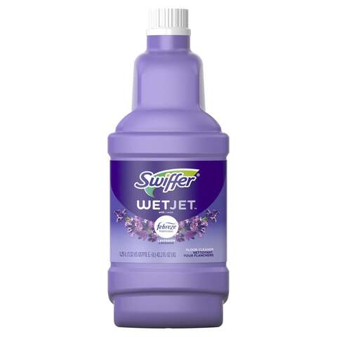 Swiffer WetJet Lavender Vanilla Scent Floor Cleaner Refill Liquid 42.2 oz, Pack of 4