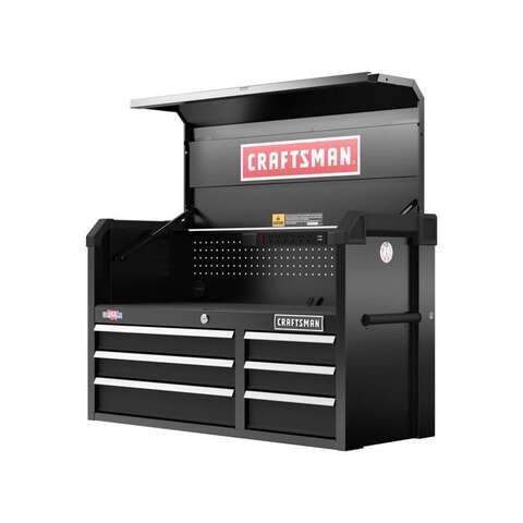 Craftsman S2000 41 in. 6 drawer Steel Tool Chest 24.5 in. H X 16 in. D