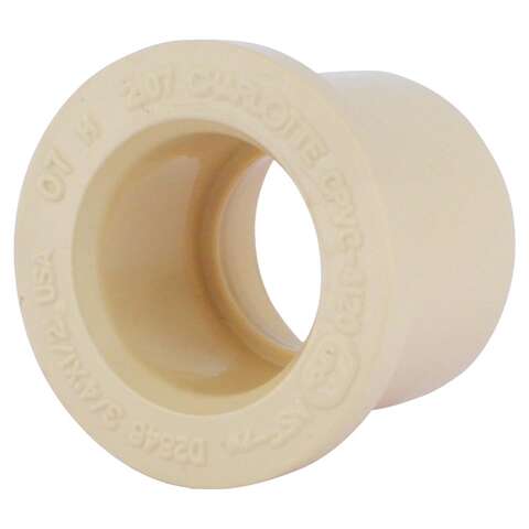 Charlotte Pipe FlowGuard 3/4 in. Hub X 1/2 in. D Spigot CPVC Reducing Bushing 1 pk, Pack of 25