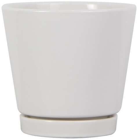 Trendspot 4 in. H X 4 in. W X 4 in. D Ceramic Knack Planter White, Pack of 12