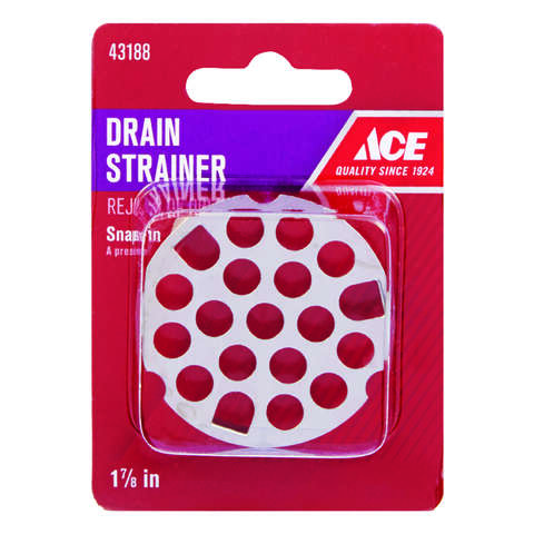 Ace 1-7/8 in. D Chrome Stainless Steel Sink Strainer