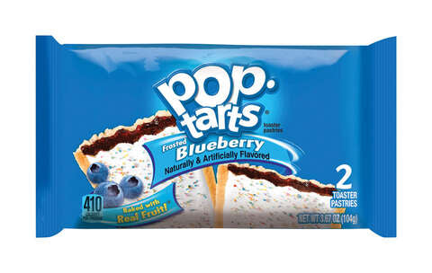 Pop-Tarts Blueberry Toaster Pastries 3.67 oz Pouch, Pack of 6