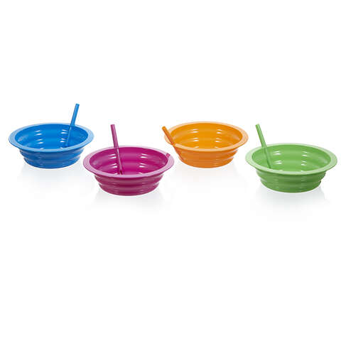 Arrow Home Products 22 oz Assorted Polypropylene Bowl Sip-A-Bowl 6.5 in. D 1 pk, Pack of 36