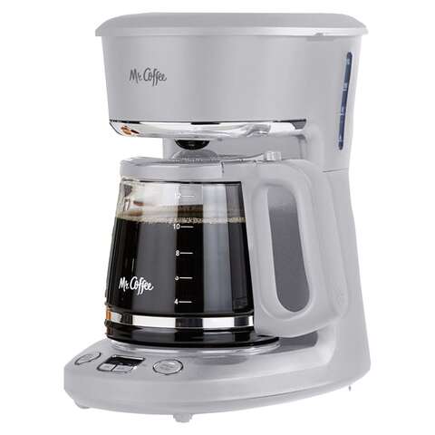 Mr. Coffee 12 cups Gray Coffee Maker