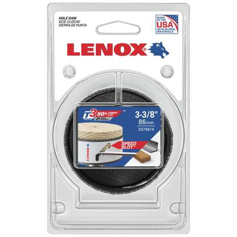 Lenox Speed Slot 3-3/8 in. Bi-Metal Hole Saw 1 pc