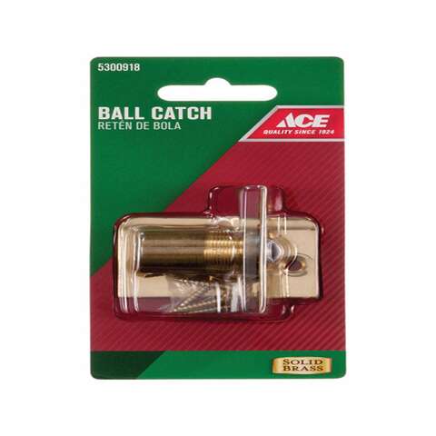 Ace 1 in. H X 1 in. W X 2.1 in. D Brass Ball Catch