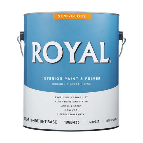 Royal Semi-Gloss Tint Base Mid-Tone Base Paint Interior 1 gal, Pack of 4