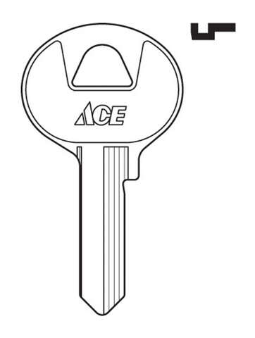 Ace Padlock Key Blank Single For Master Locks, Pack of 10