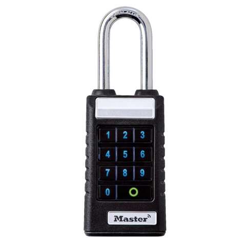 Master Lock 6400LJENT Bluetooth Extended Shackle Padlock 6.47 in. H X 1.71 in. W X 2.43  L Metal Sin