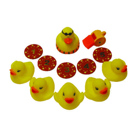 Water Sports Multicolored Plastic Duck Game