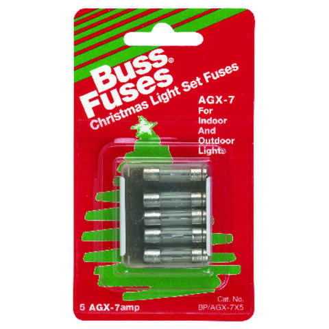 Bussmann 7 amps Fast Acting Fuse 5 pk