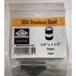 Smith-Cooper 1/4 in. MPT Stainless Steel 1-1/2 in. L Nipple