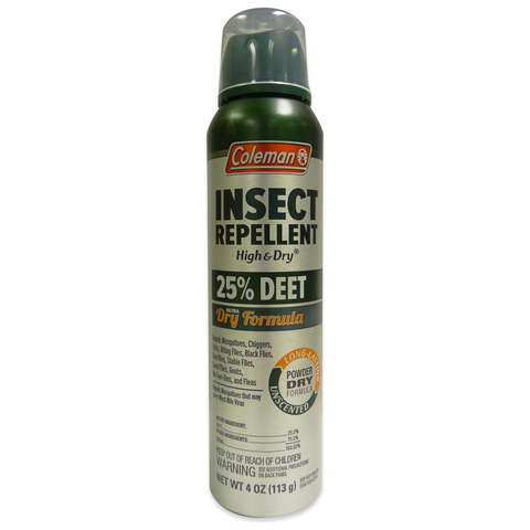 Coleman High & Dry Insect Repellent Liquid For Mosquitoes/Ticks 4 oz, Pack of 6